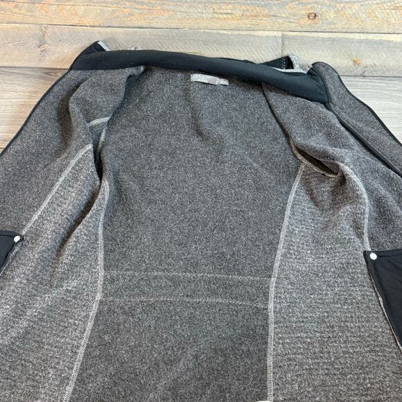 prAna Kari Sweater Jacket Wool Blend Womens S Striped Hooded Cozycore Everyday - Picture 10 of 16